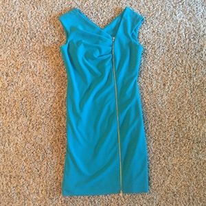 Calvin Klein blue sheath work dress